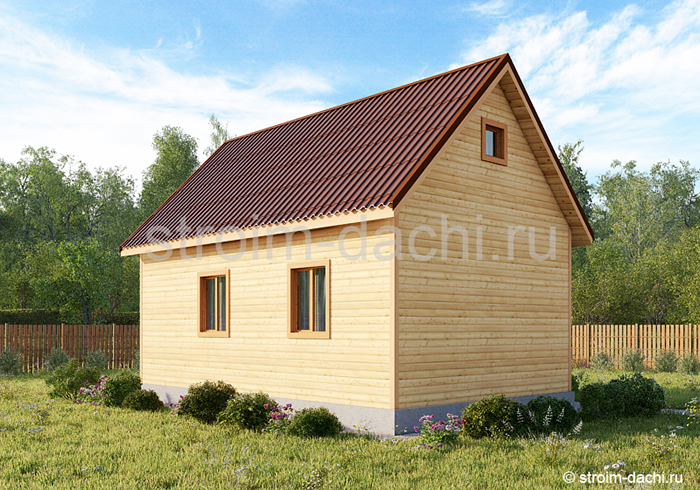 Одноэтажные дома из клееного бруса под ключ, проекты и цены на сайте Holz House