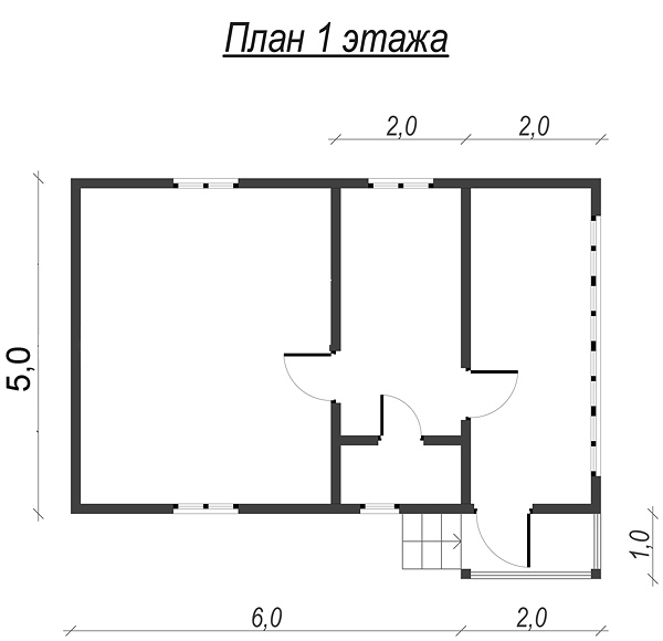 Дома одноэтажные 8x8 под ключ - проекты и цены