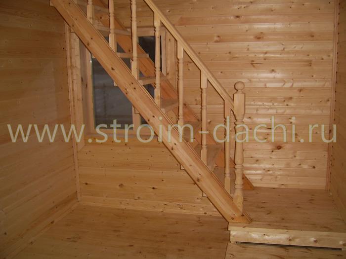 Лестница в маленьком дачном домике (58 фото)
